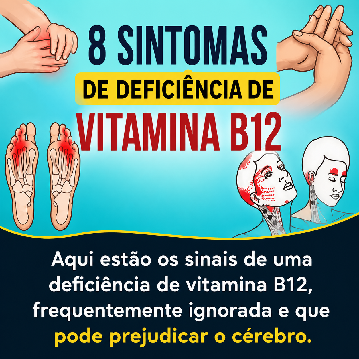 8 Sintomas de Deficiência de Vitamina B12