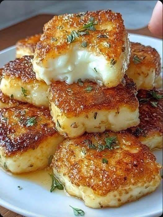 Queijo Dourado na Frigideira - Ver Receita