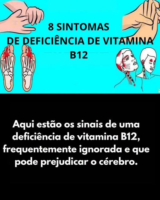 8 Sintomas de Deficiência de Vitamina B12